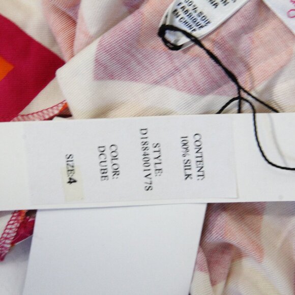 Diane Von Furstenberg Vintage Collection Wrap Dress 4 NEW Retro cube Print DVF - Picture 7 of 15